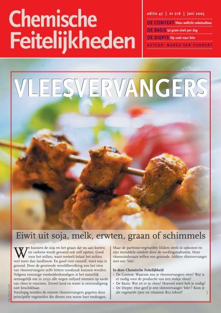 vleesvervangers - Chemische Feitelijkheden