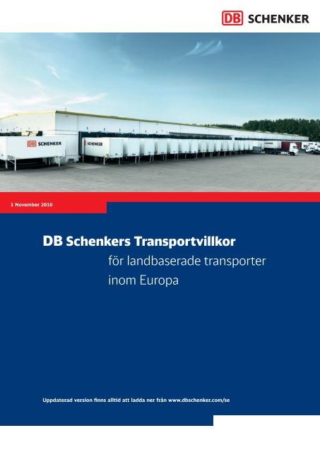 Transportvillkor - Schenker: privatpaket.se