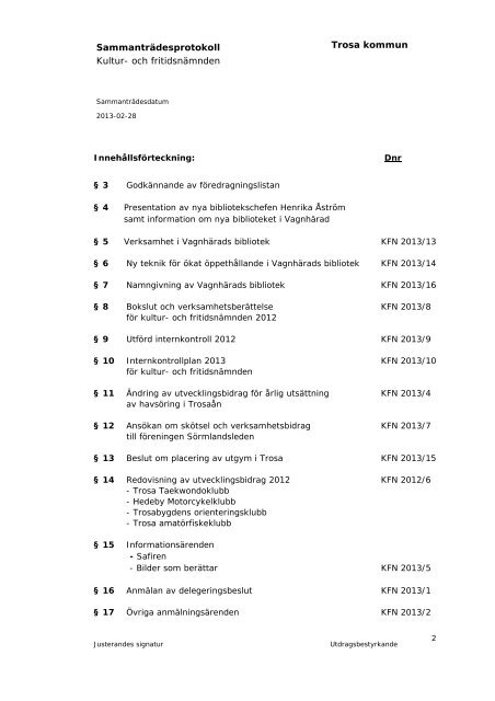 Protokoll KFN 2013-02-28.pdf - Trosa kommun