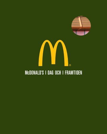 McDonalds idag och i framtiden 2012-09-12 - McDonald's
