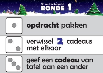 Kerstdobbelspel Rondeposters A3 - iX Studios - ixstudiosdata.nl