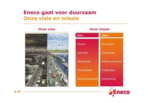 Algemene presentatie Eneco Duurzame energievoorziening voor ...