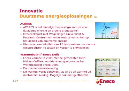 Algemene presentatie Eneco Duurzame energievoorziening voor ...
