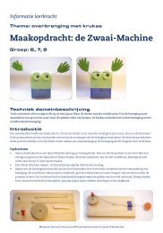 Maakopdracht: de Zwaai-Machine - Techniek Coach