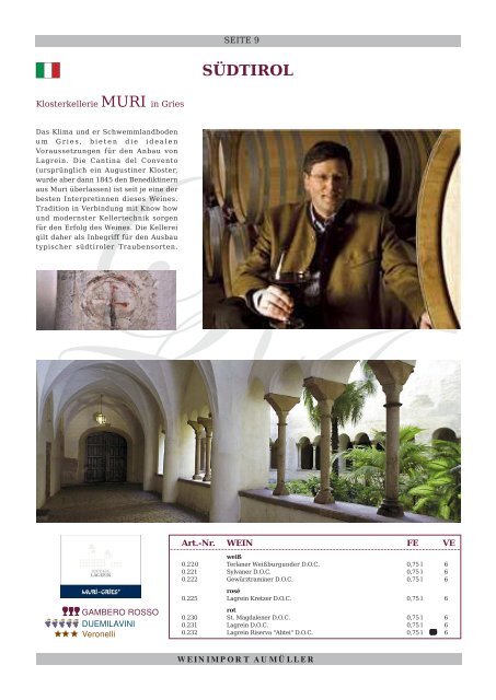 WEINKATALOG AUMÜLLER 2013/14