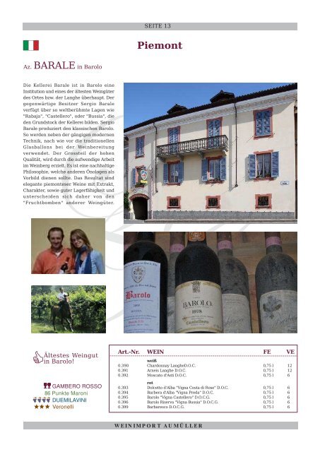 WEINKATALOG AUMÜLLER 2013/14