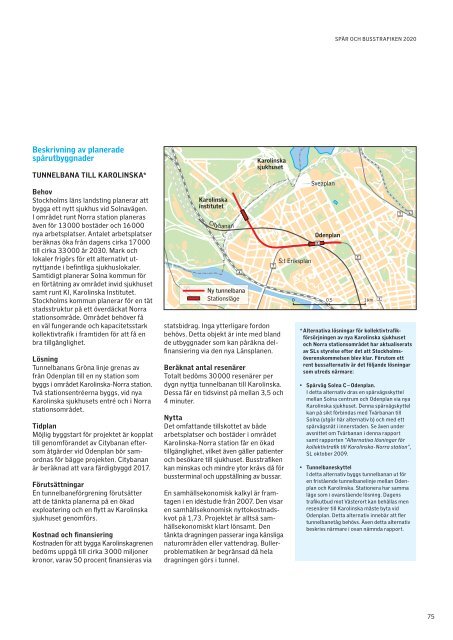 Trafikplan 2020 - SL