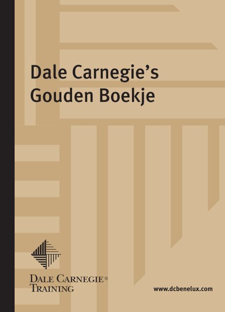 Dale Carnegie's Gouden Boekje - Rada Boskan InternetProfit