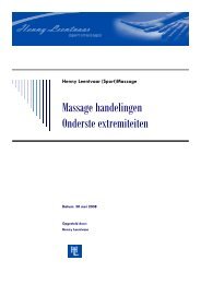 Massage grepen - Onderste extremiteiten - leentvaar.eu