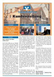 Ausgabe Nr. 11 Mai 2008 - Volksbank Bösel eG