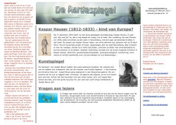 Kaspar Hauser (1812-1833) - kind van Europa ... - de Aardespiegel
