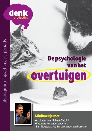 Miniboekje: De psychologie van het overtuigen - DenkProducties