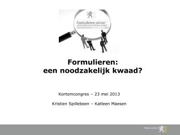 WS05 Formulieren vereenvoudigen - Katleen Maesen - Kortom