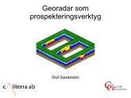 Georadar som prospekteringsverktyg