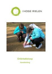 Oriëntatieloop - De Hoge Rielen