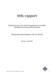 het rapport Vtlb - Wsnp - Raad voor Rechtsbijstand