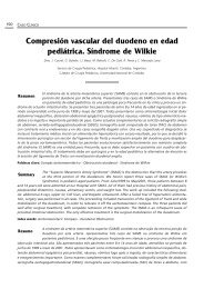 Compresión vascular del duodeno en edad pediátrica. - ACACI