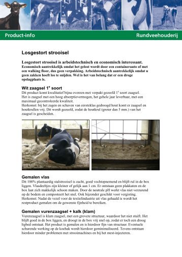 Losgestort strooisel - Agrifirm