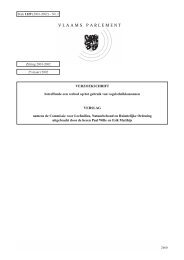 Verslag verzoekschrift aan het Vlaams Parlement betreffende het ...