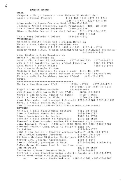 DAEMEN-DAEMS - Genealogie in Limburg