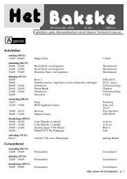 Activiteiten Cursusdienst - VTK