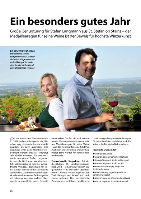 Steiermarkwein Ausgabe 11 - Winter 2011