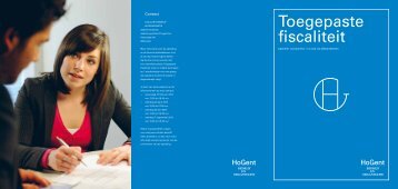 Brochure (pdf) - Faculteit Bedrijf en Organisatie - Hogeschool Gent