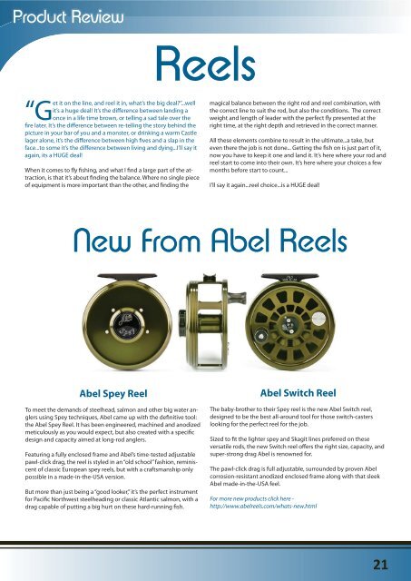 Product review: reels - Flyfishingtails