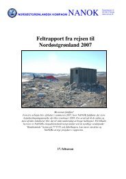 Feltrapport fra rejsen til Nordøstgrønland 2007 - Xsirius