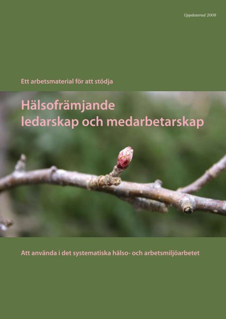 Hälsofrämjande ledarskap och medarbetarskap - Institutet för ...