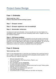 Project Game Design - IT voor vmbo-TL