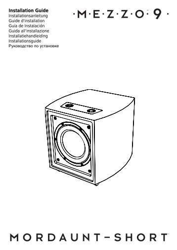 Installation Guide - Mordaunt-Short