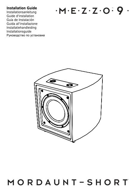 Installation Guide - Mordaunt-Short