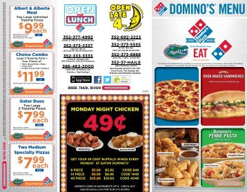 DOMINO'S® MENU