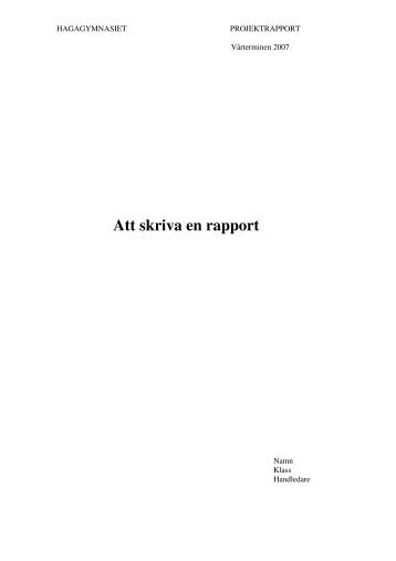 Att Skriva Rapport Gratis Tips Skolhjalp