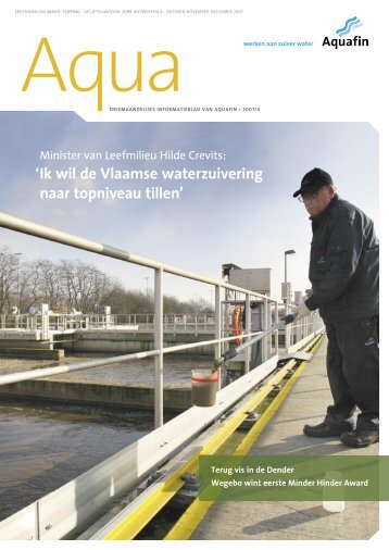 ' Ik wil de Vlaamse waterzuivering naar topniveau tillen' - Aquafin