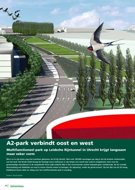 A2-park verbindt oost en west - Dak & Gevel Groen