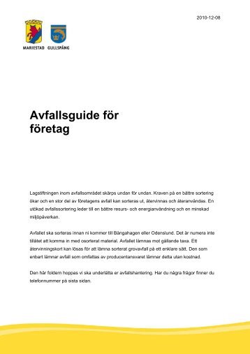 Avfallsguide för företag