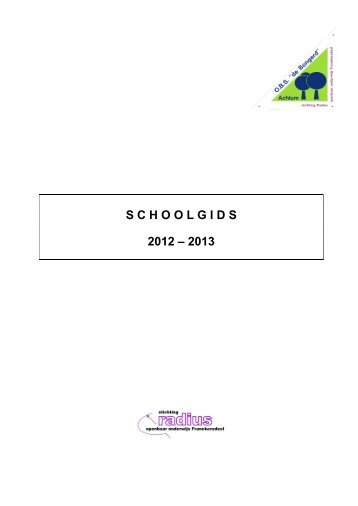 Schoolgids 2012/2013 - OBS de Bongerd