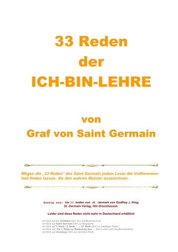33 Reden der ICH-BIN-LEHRE - Teleboom.de