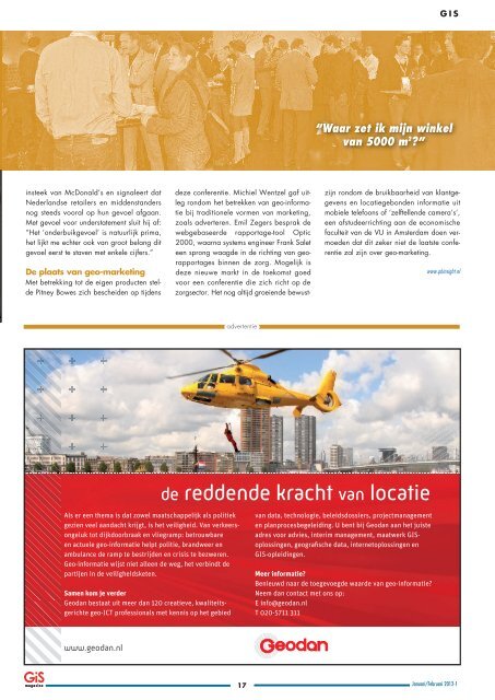 GIS-Magazine 01-2012. - StrateGis