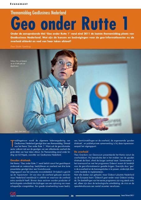 GIS-Magazine 01-2012. - StrateGis