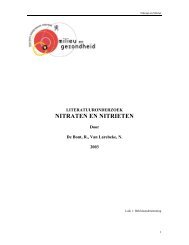 NITRATEN EN NITRIETEN - Steunpunt Milieu en Gezondheid