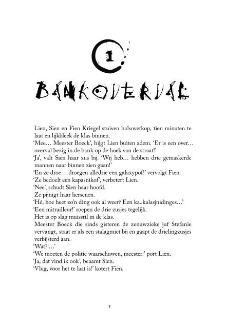 Bankoverval - Klap krant