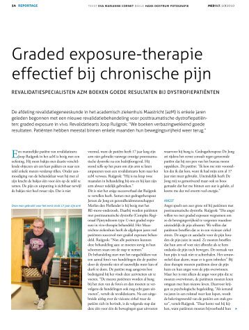 Graded exposure-therapie effectief bij chronische pijn - Mednet