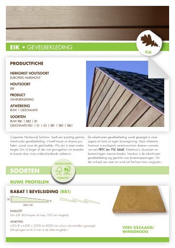 Productfiche - Carpentier Hardwood Solutions