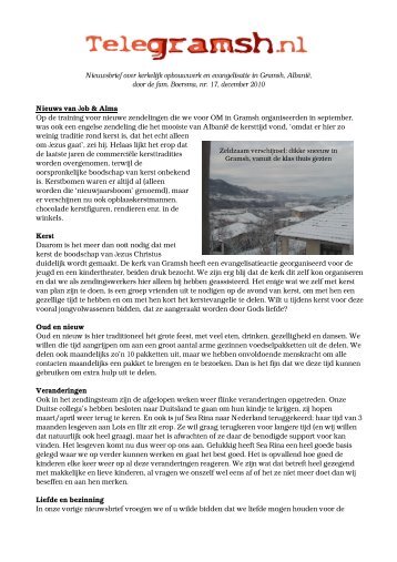 nieuwsbrief december 2010.pdf - Telegramsh