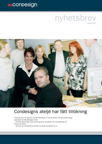 nyhetsbrev - Condesign.se