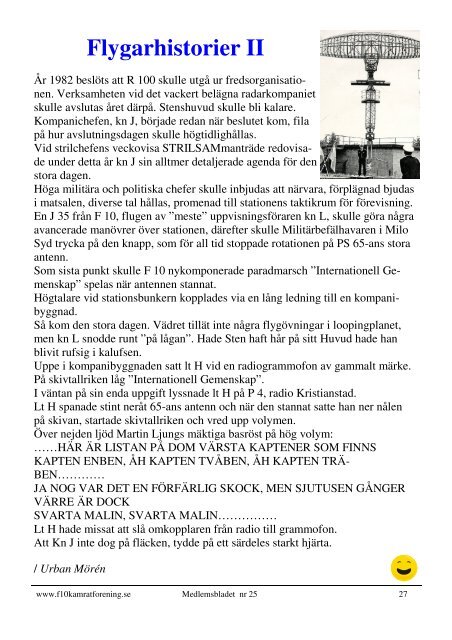 Medlemsblad nr 25-master - Ängelholms Flygmuseum