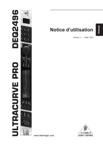 DEQ 2496 - Conception des enceintes acoustiques